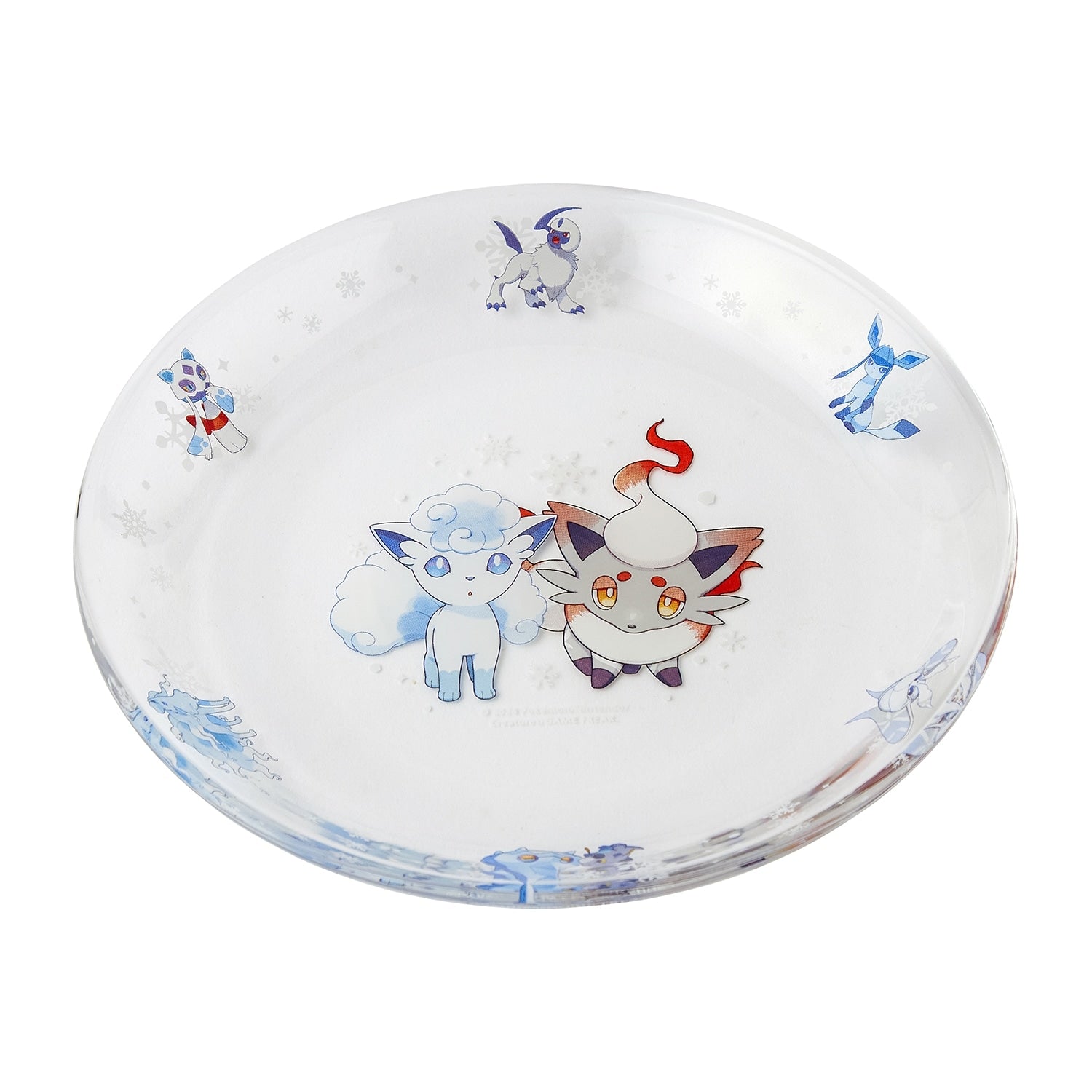 Glass plate Snowy Gathering