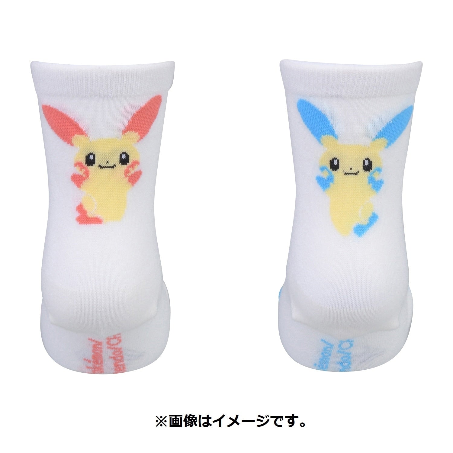 [Choose] Middle socks Plusle Minan (19-21cm)/(23-25cm)