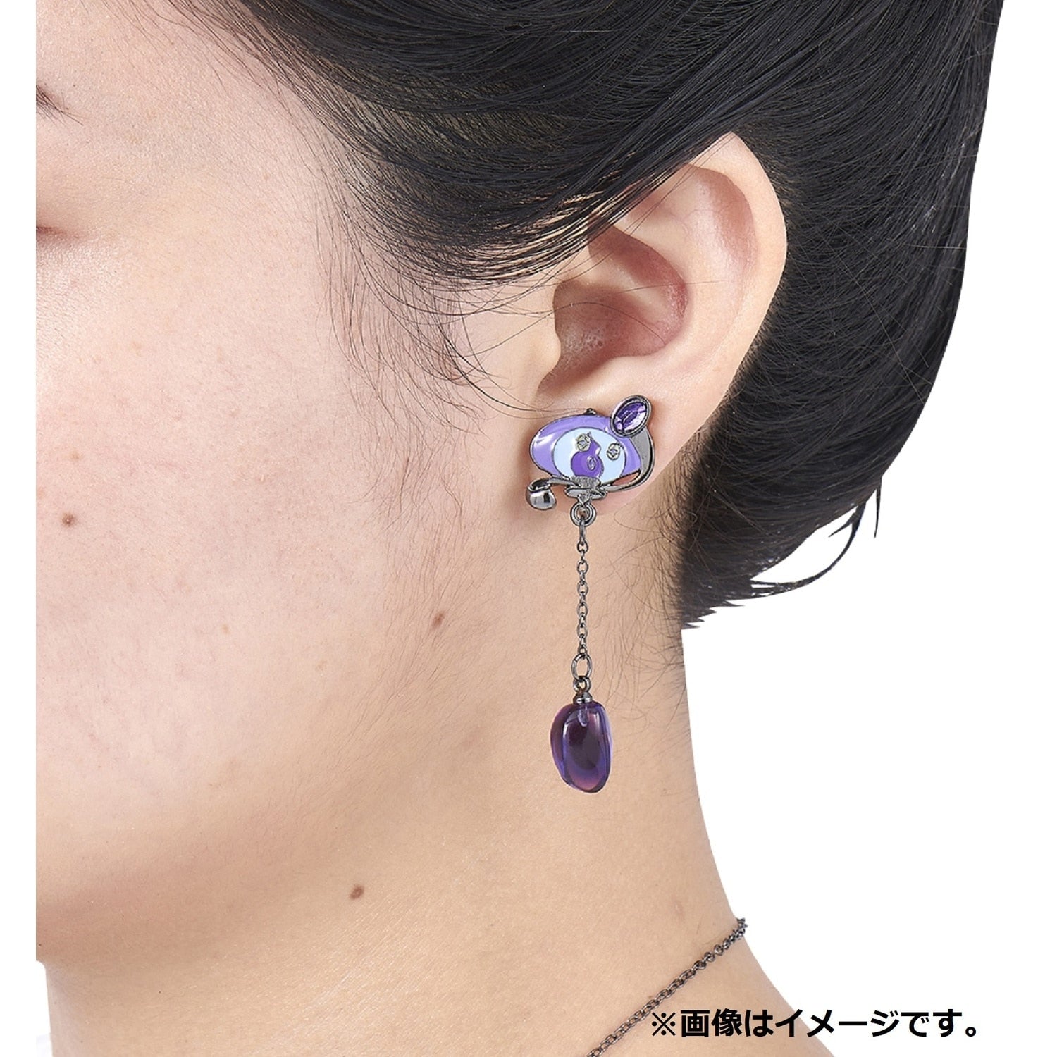 Pokemon earrings SHINKA NO ISHI Rampler & Yami no Ishi, Japan exclusive design