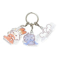 Hibani, Nyasper, Wakkarat 3-chain acrylic key chain from Japan, featuring official Pokemon artwork