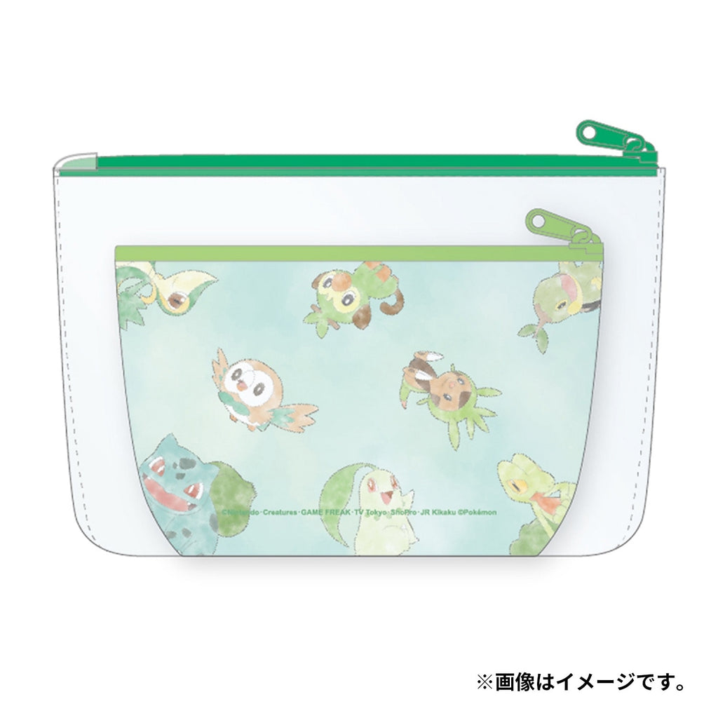 Pouch set Pikachu & Grass type