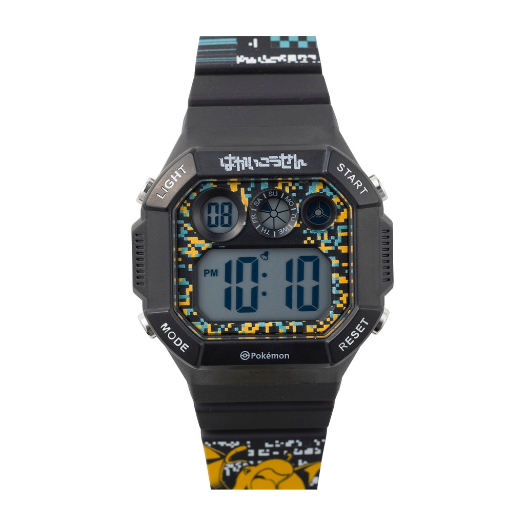 Dragonite digital watch on wrist, authentic Japanese collectible