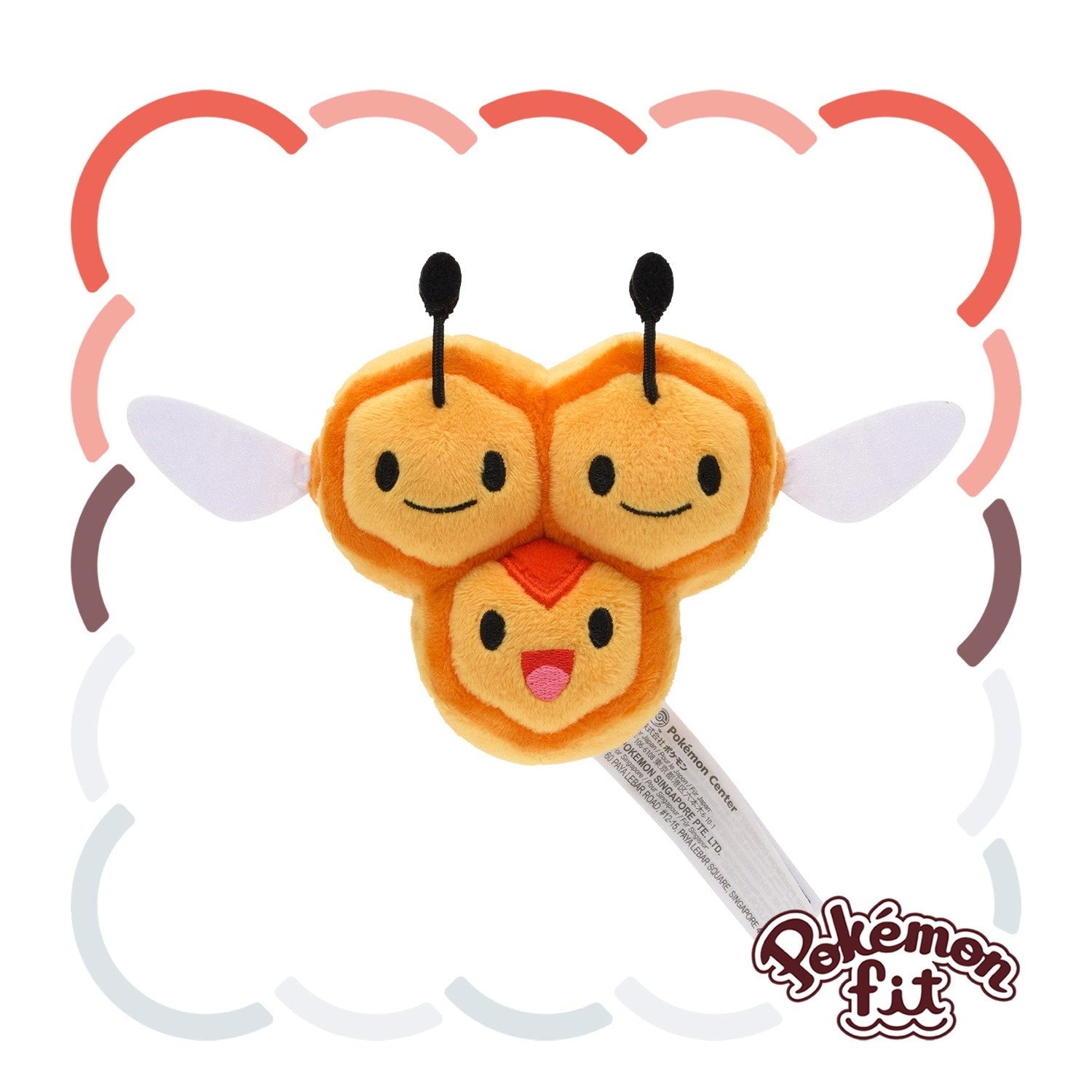 Pokémon Fit Combee #415 Plush | Official Pokémon Center Japan