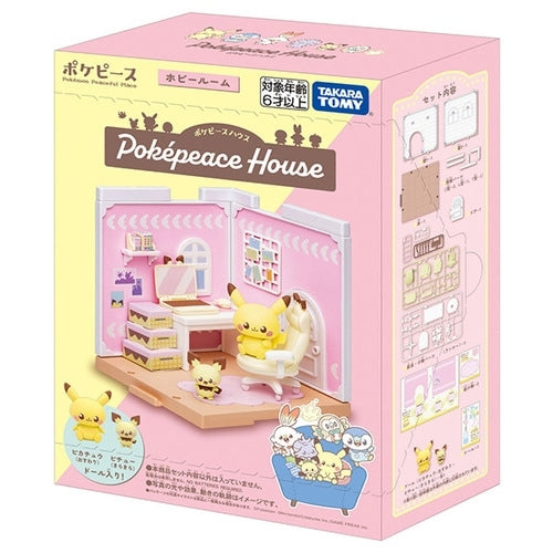 Poke Peace House Hobby Room Pichu & Pikachu figure, an official Pokemon product from Japan, showcasing Pichu and Pikachu