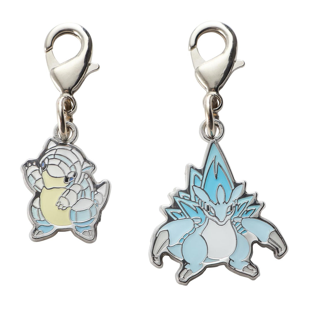 National Encyclopedia Metal Charm A027/A028 from Japan, detailed metal design