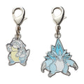 National Encyclopedia Metal Charm A027/A028 from Japan, detailed metal design