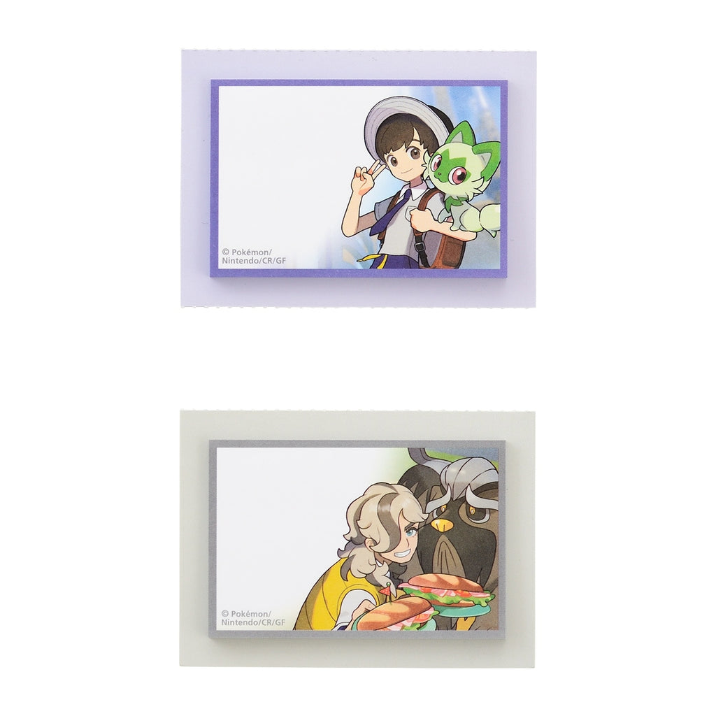 Authentic Japanese POKEMON TRAINERS Hart & Pepper Sticky Set with collectible design from Japan