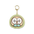 Rowlet keychain figure with grass quill design from Japan