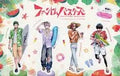 Phantom Busters sheet with vibrant artwork from Japan, featuring anime characters