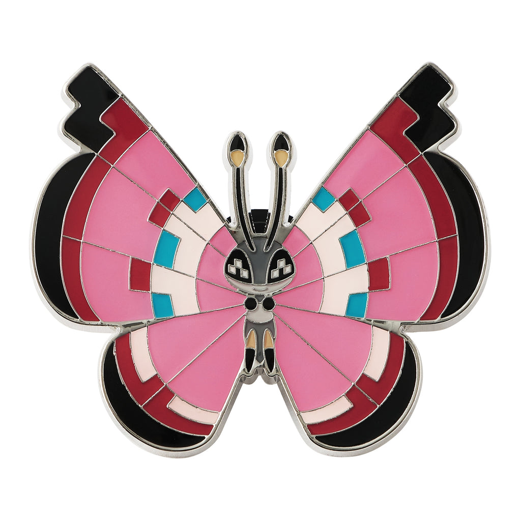 Official Pokemon Center Japan Vivillon B pin, unique Kalos design