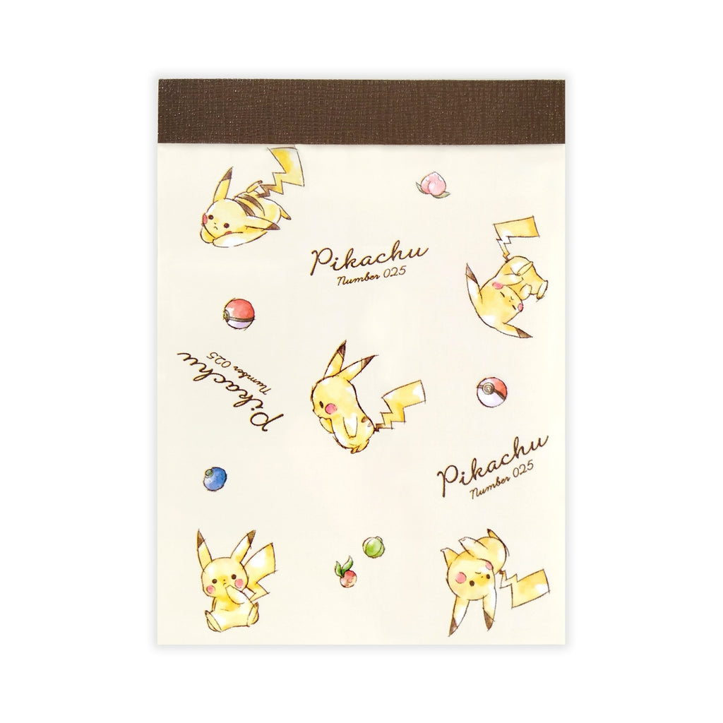 Pikachu mini memo from Japan with colorful artwork