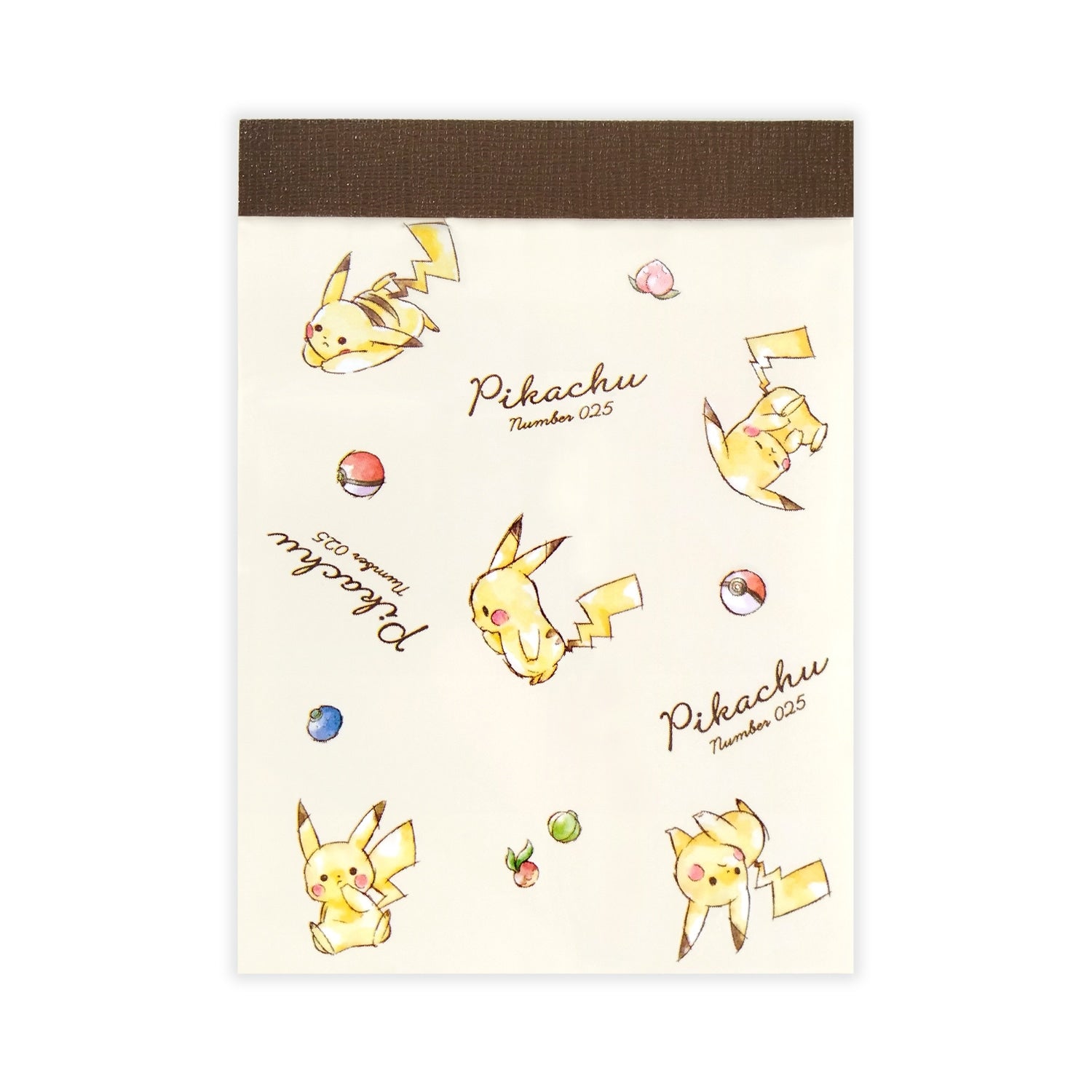 Pikachu mini memo from Japan with colorful artwork
