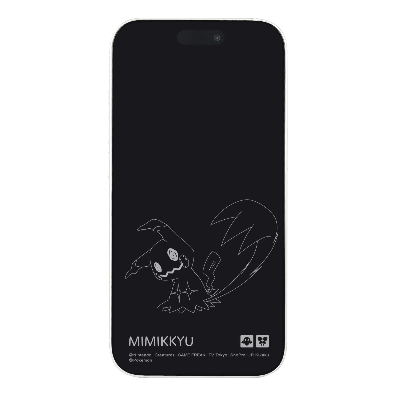 iPhone15/15Pro/14/14Pro/13/13Pro compatible glass screen protector Mimikyu