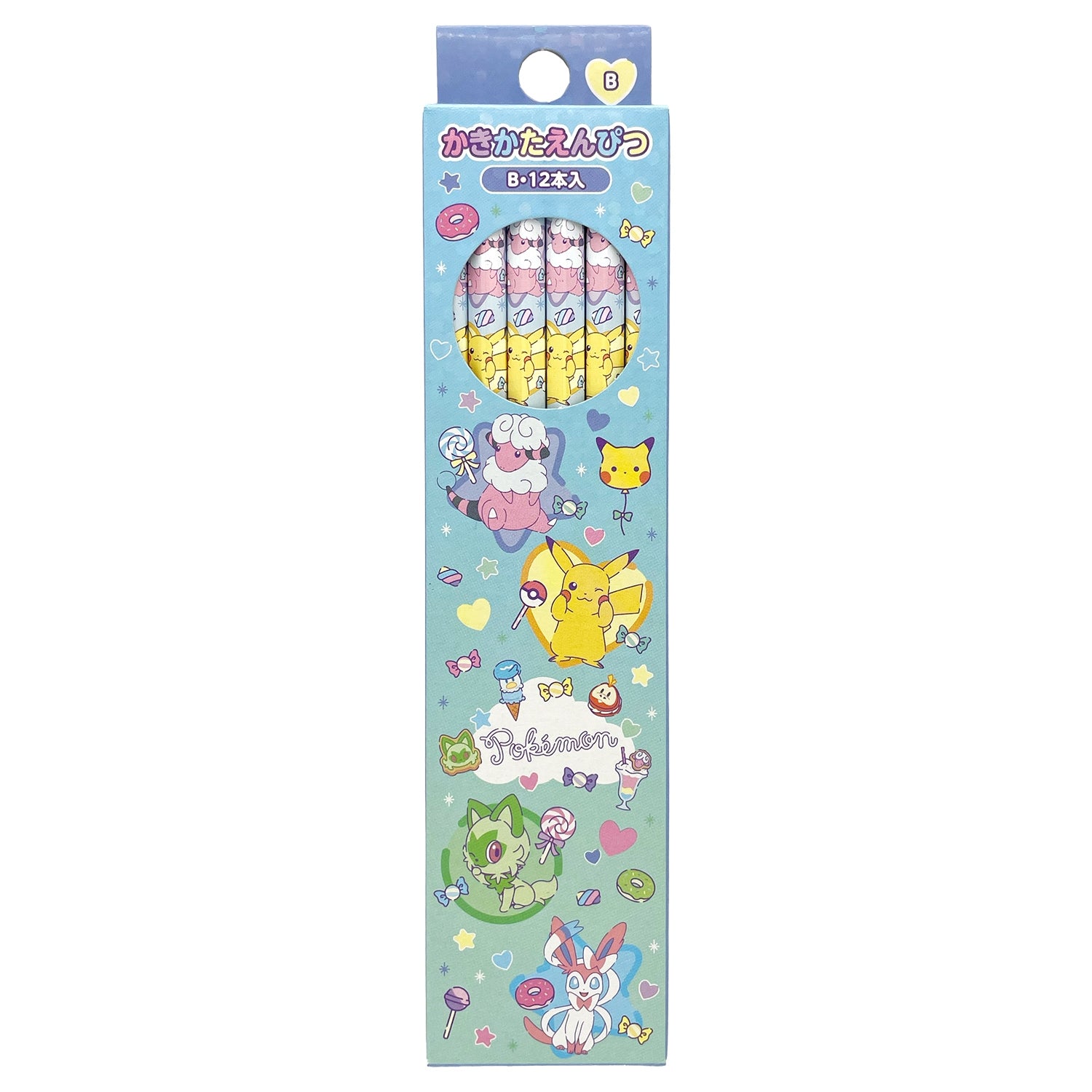 Kakikata Pencil B Fancy Time from Japan, featuring colorful Pokemon design
