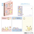 Patapata Memo PK Poke Piece notebook from Japan, featuring Pokemon characters and designs