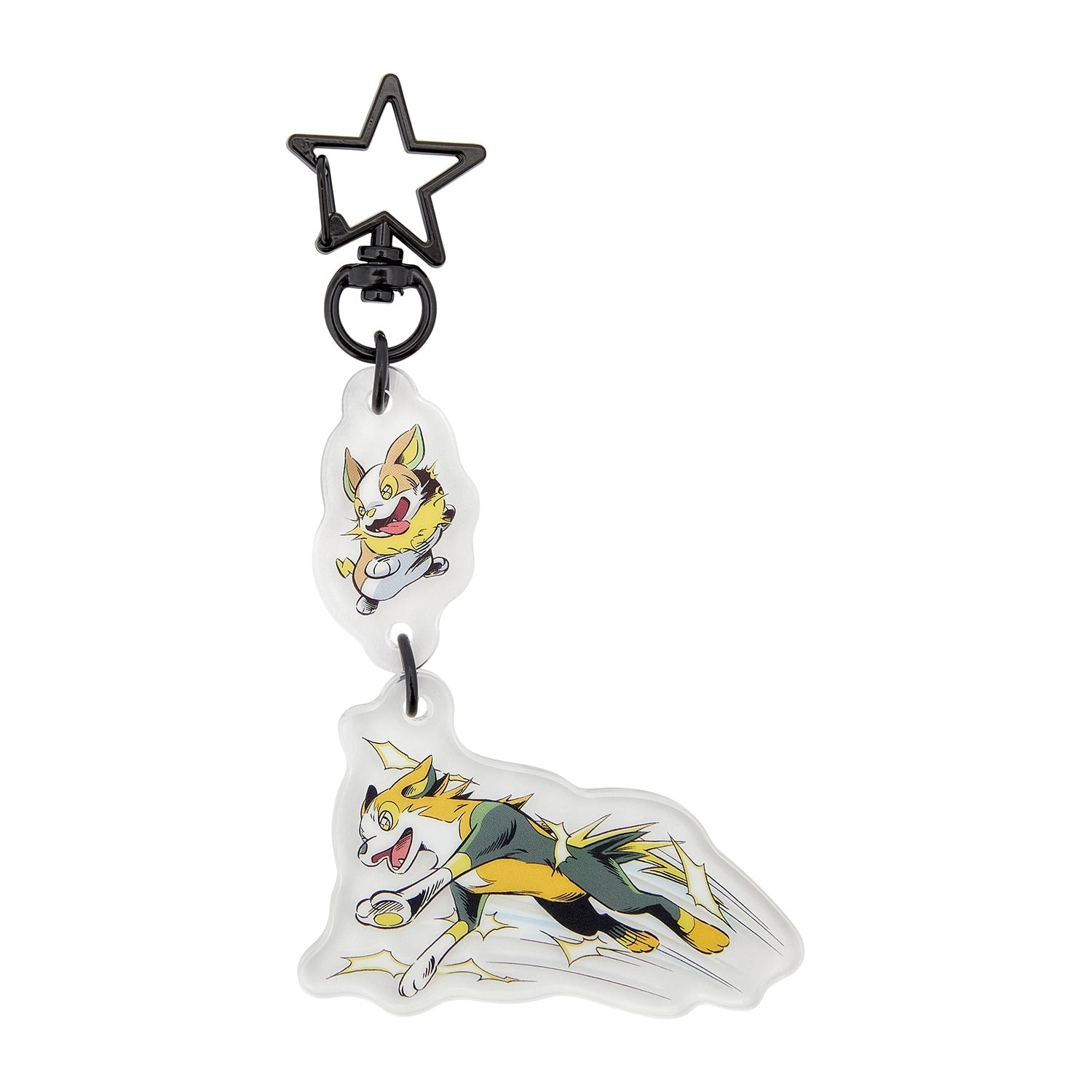 SECRET of MIGHT Onepachi & Pulse One keychain, double acrylic, from Japan