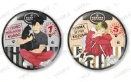 Haikyu! Kuro Tetsuro & Kozume Kenma Okina Kirakira metal badge set, cat version, from Japan