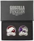 "Godzilla vs. Evangelion" Pins Set of Godzilla & First Aircraft