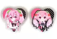 Sakura Miku 1 Clear Badge Set "Taito KUJI Sakura Miku SAKURA×SUBCULTURE" J Prize