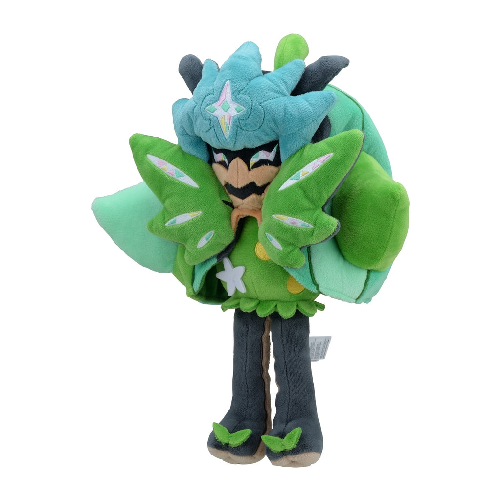 Authentic Pokemon Ogrepon stuffed toy with detailed wings from Japan