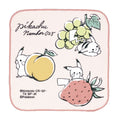 Pikachu number025 handkerchief with fruit design from Japan, official Pokemon Center product