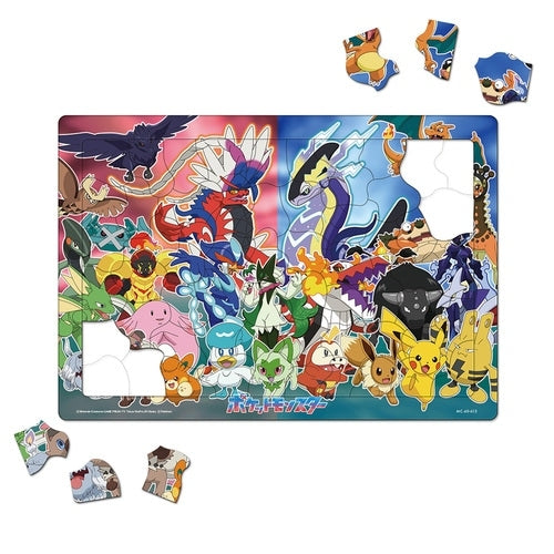 Authentic Japanese Pokemon puzzle with 60 pieces and fun design