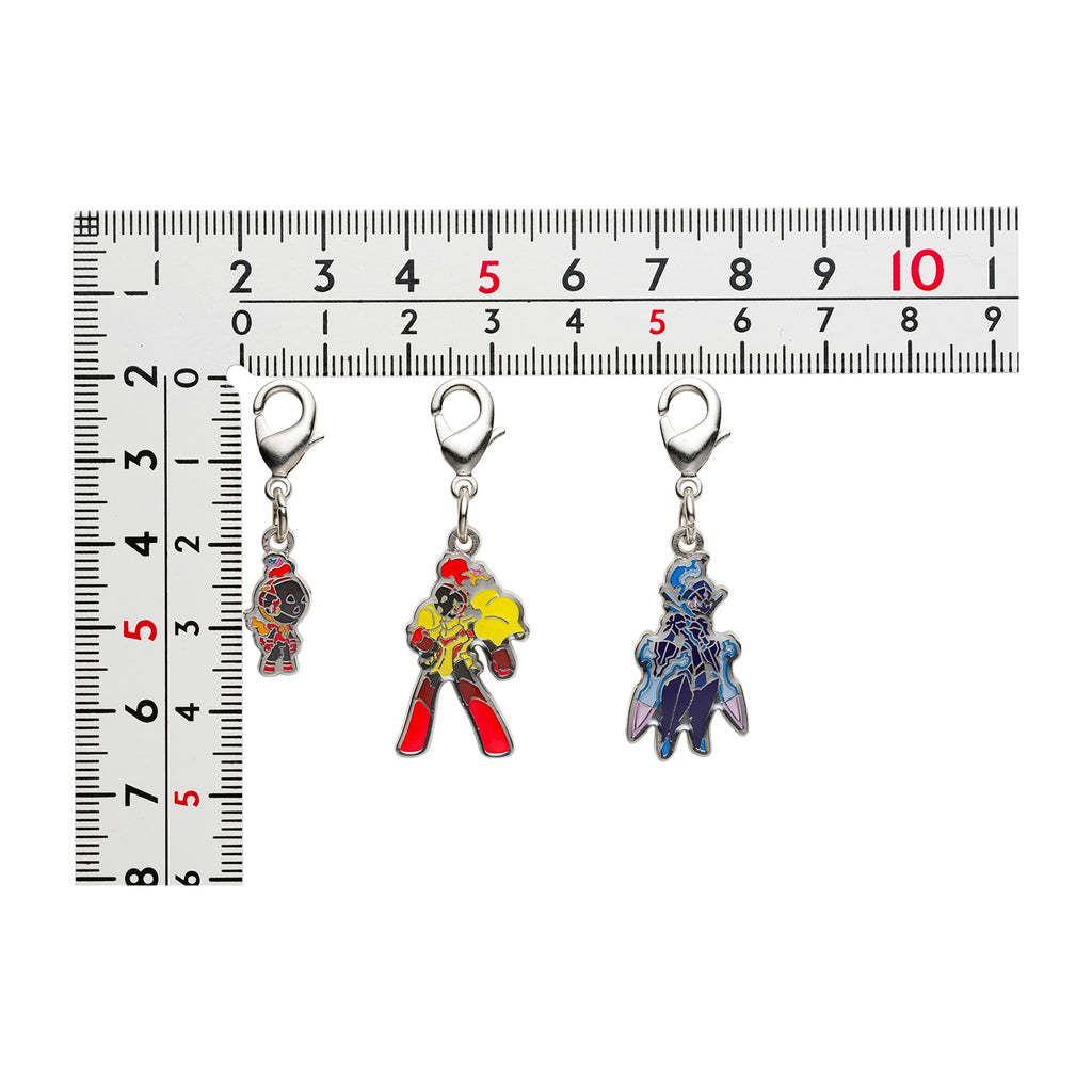 Pokemon National Encyclopedia Metal Charm 936-937 set from Japan, showcasing collector-grade quality