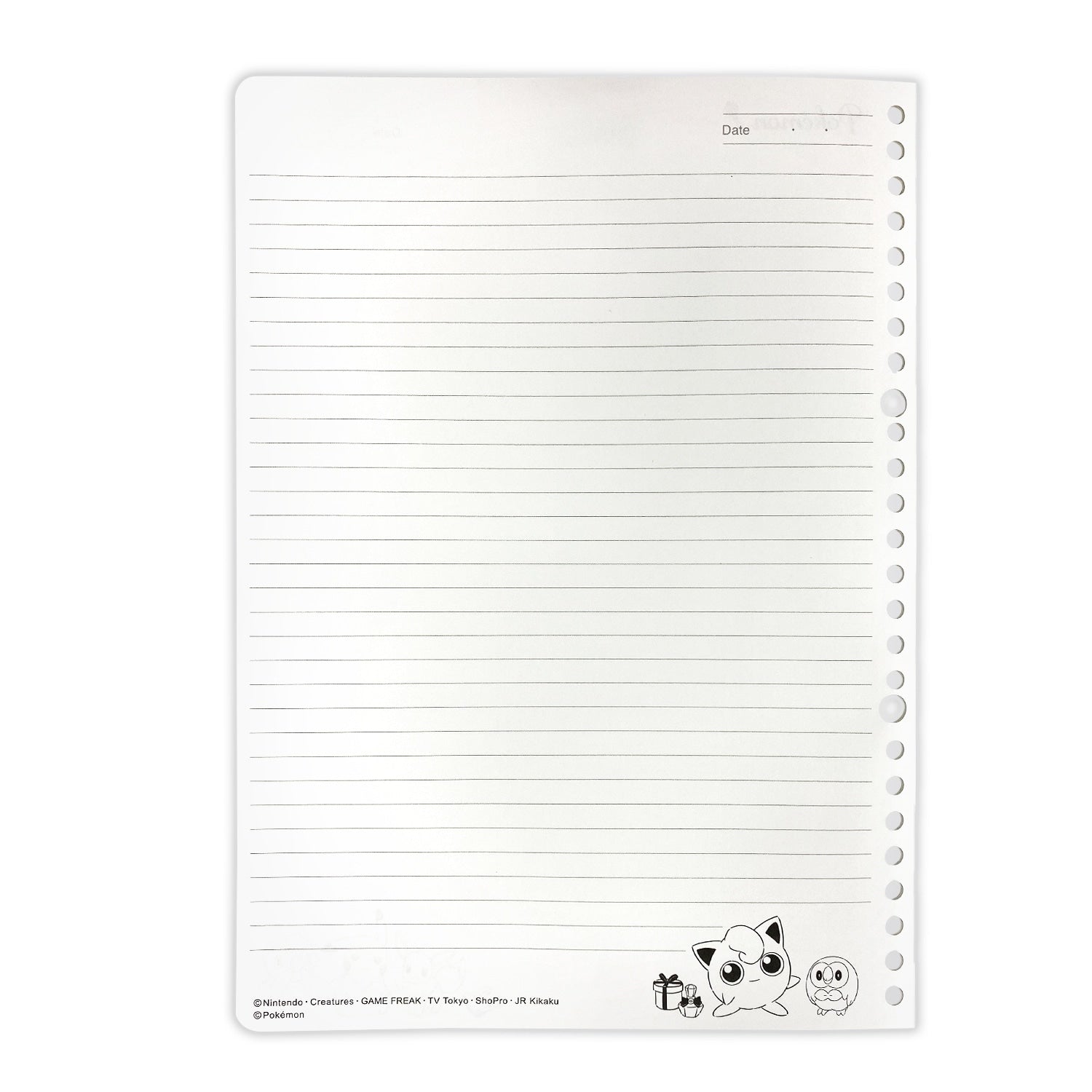 Pokemon Japan Notebook with high-quality paper and binding