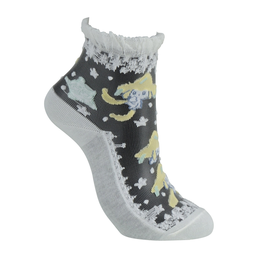 [Choice] Middle socks see-through Jirachi Hoshi Tsunagi (23-24cm)