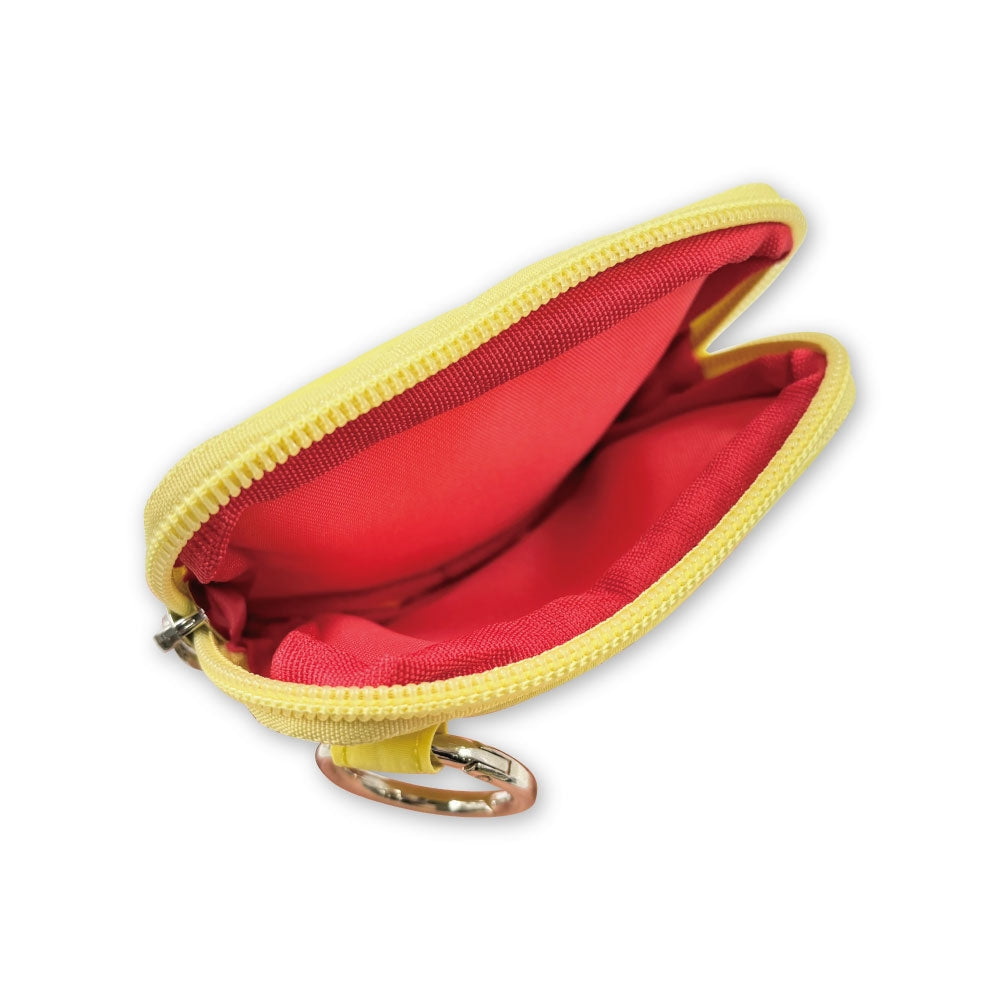 Slim mini pouch with carabiner color logo Pikachu