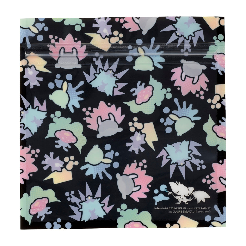 Set of 5 zipper bags Moudoku Kiken all over pattern