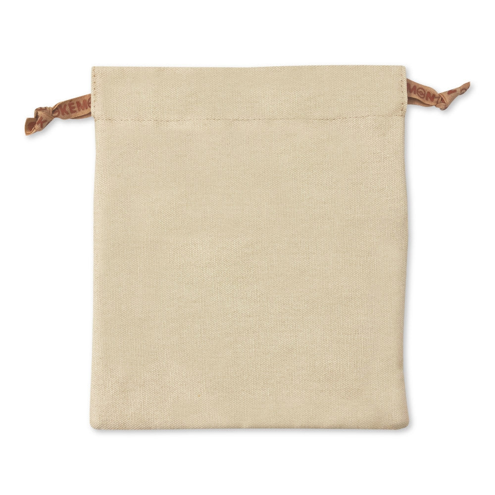 Drawstring pouch with emblem Sharitatsu