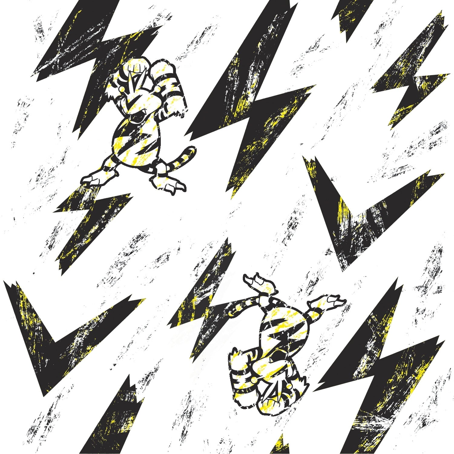 Close-up of SARASA Pokémon Shirts Electabuzz design, authentic Japanese product