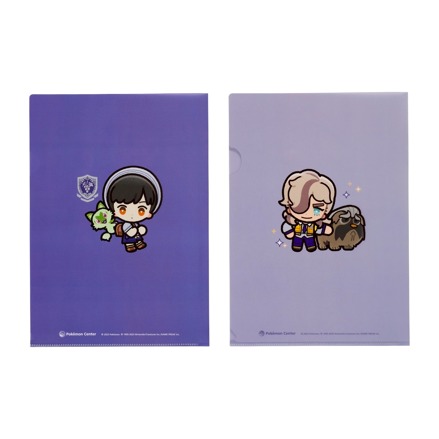 A4 clear file set of 2 POKÉMON TRAINERS Hart & Pepper