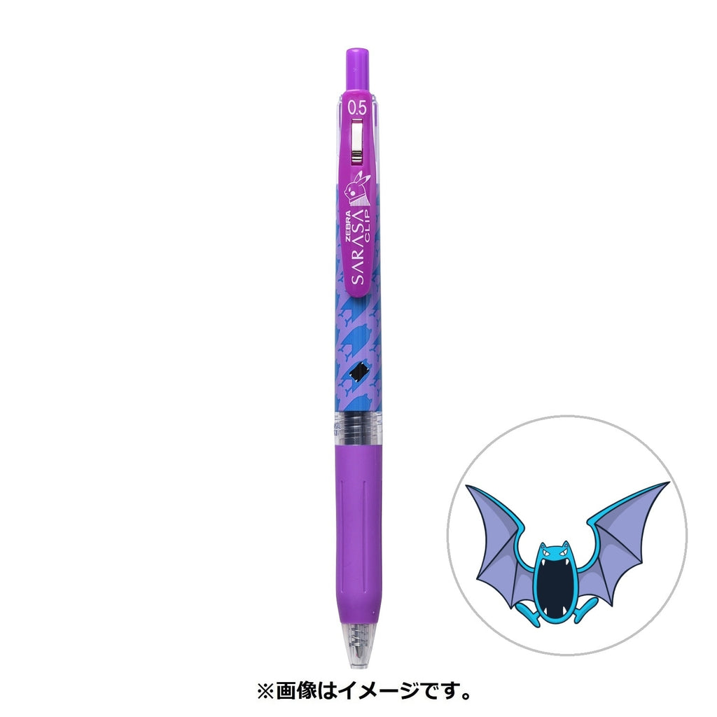SARASA Pokémon Shirts Golbat pattern from Japan, featuring a Poison/Flying-type Pokémon