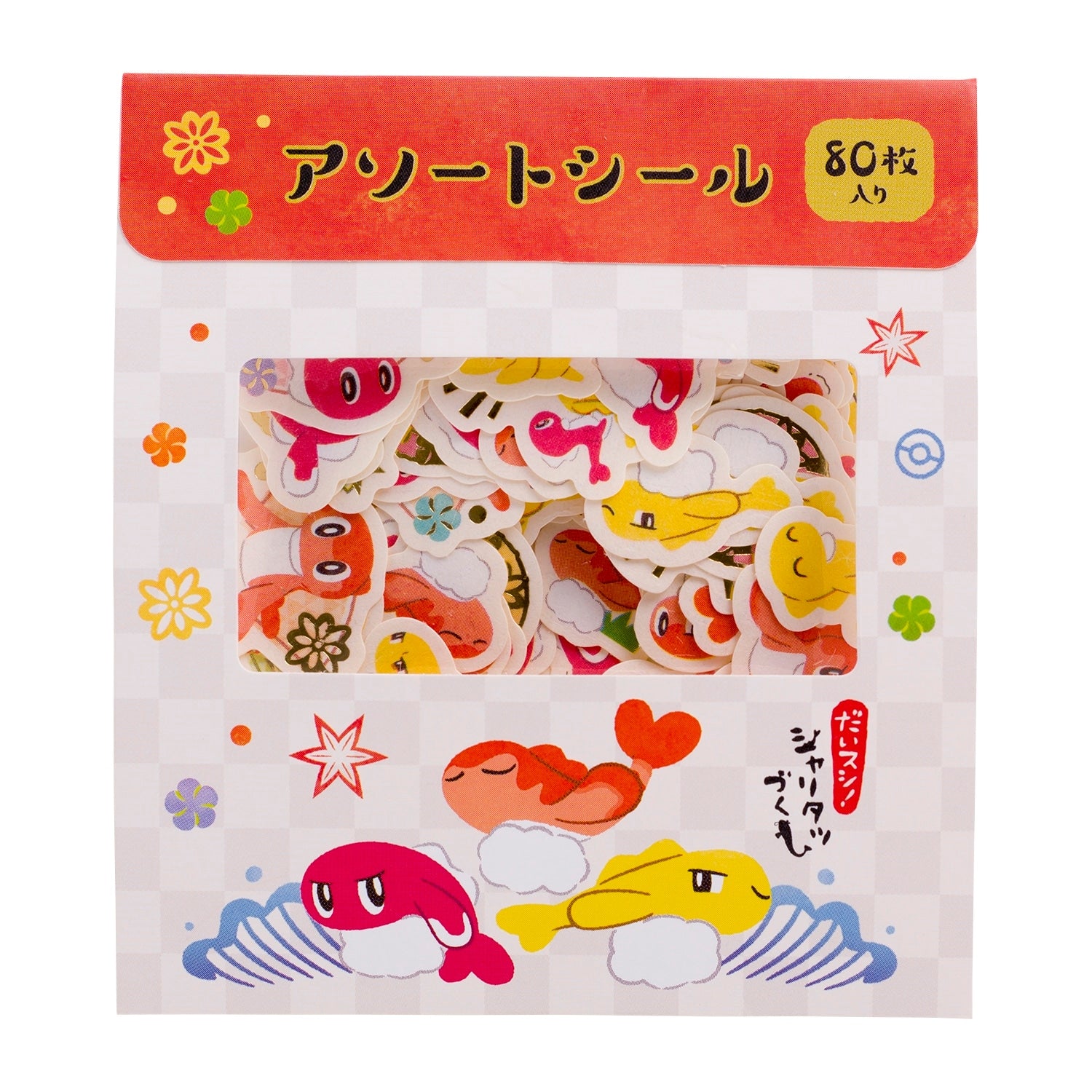 Daisushi Sharitatsu Pokemon Stickers with Tatsugiri from Japan