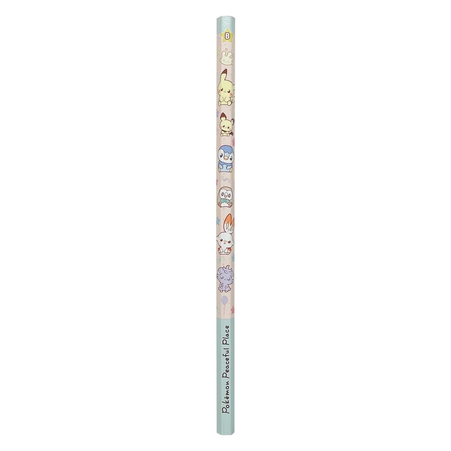 Authentic Japanese Pokemon Kakikata Pencil B 4 pack Pokepiece collectible from Japan