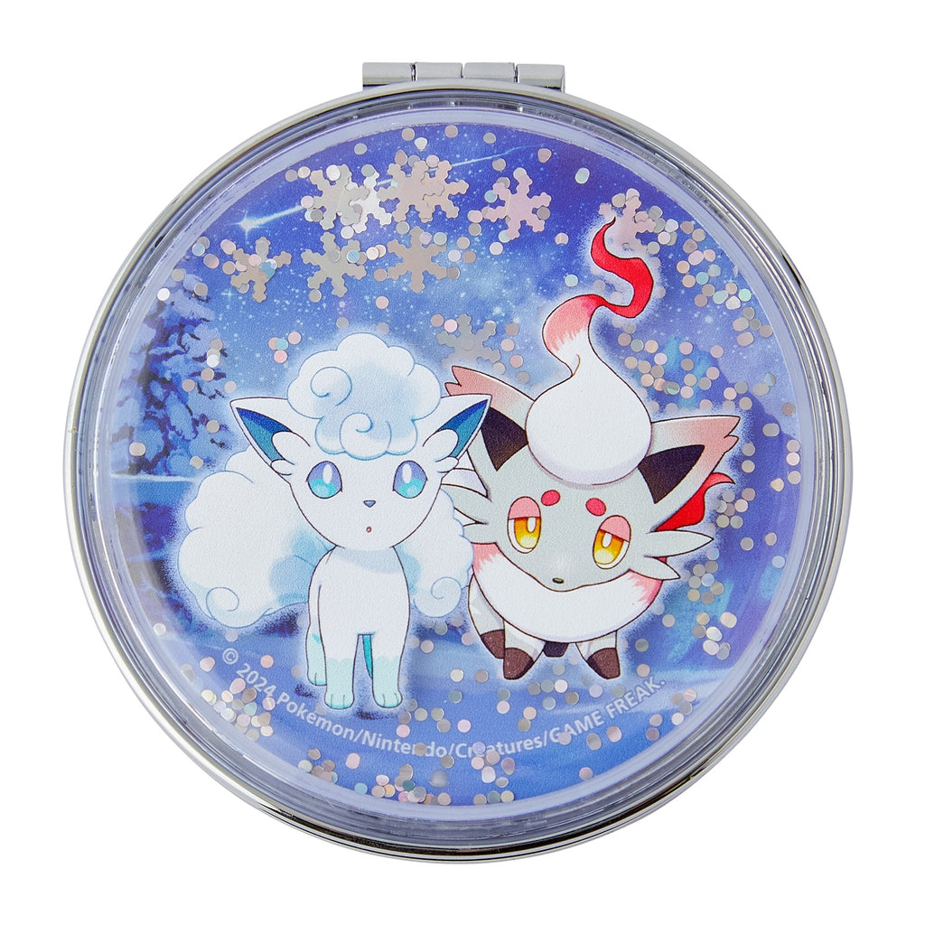 Pokemon Hand Mirror Snowy Gathering with snowy design from Japan