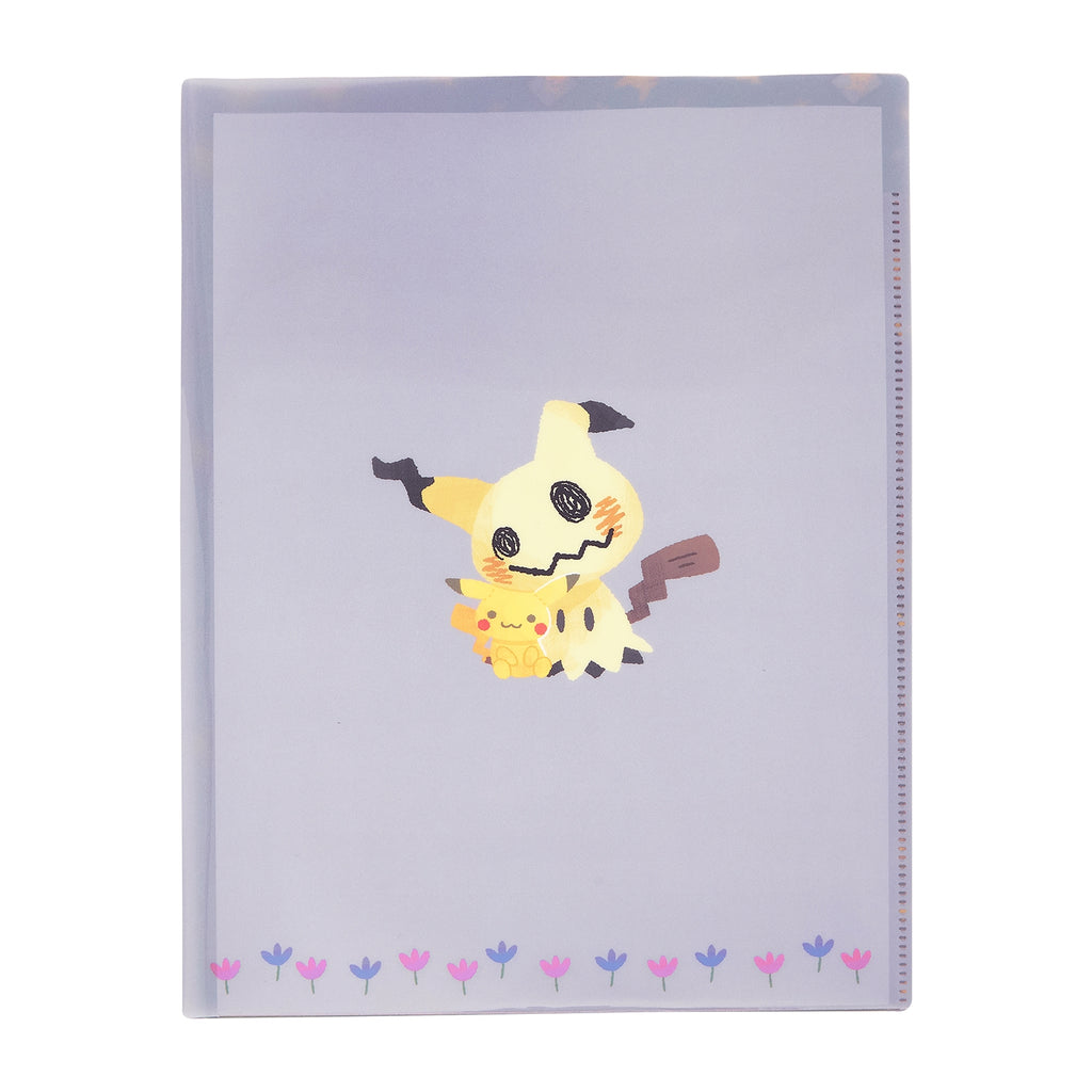 Three-sided clear file Mimikyu