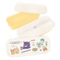 Pokemon Slim 2-tier Lunch Box with cafe logo alignment from Japan, featuring authentic design and quality construction