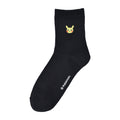 [Choice] Middle socks one point plain Pikachu BK (23-25cm)