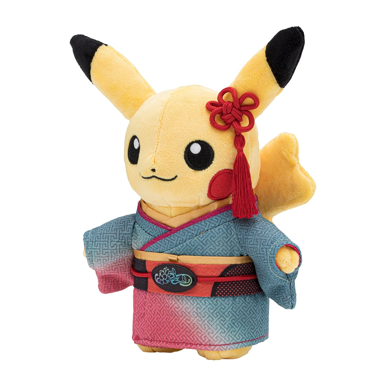 Adorable Pikachu plushie with red cheeks from Pokemon Center Online Japan