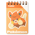 Pokemon A7 mini ring memo pad with Pawmi design, featuring Electric-type Mouse Pokémon from Japan