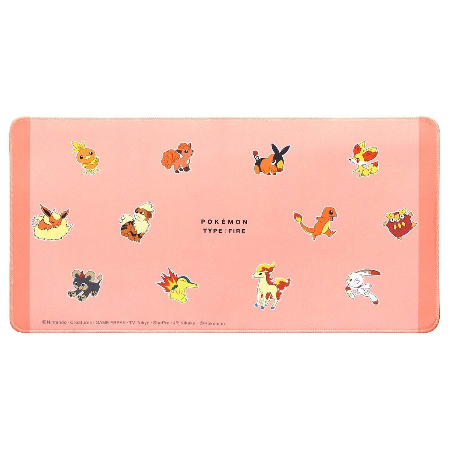 Desk mat fire type