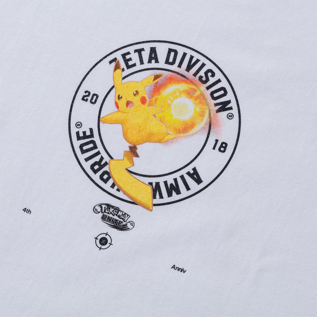 Pokémon UNITE × ZETA DIVISION TEE Pikachu / WHITE L
