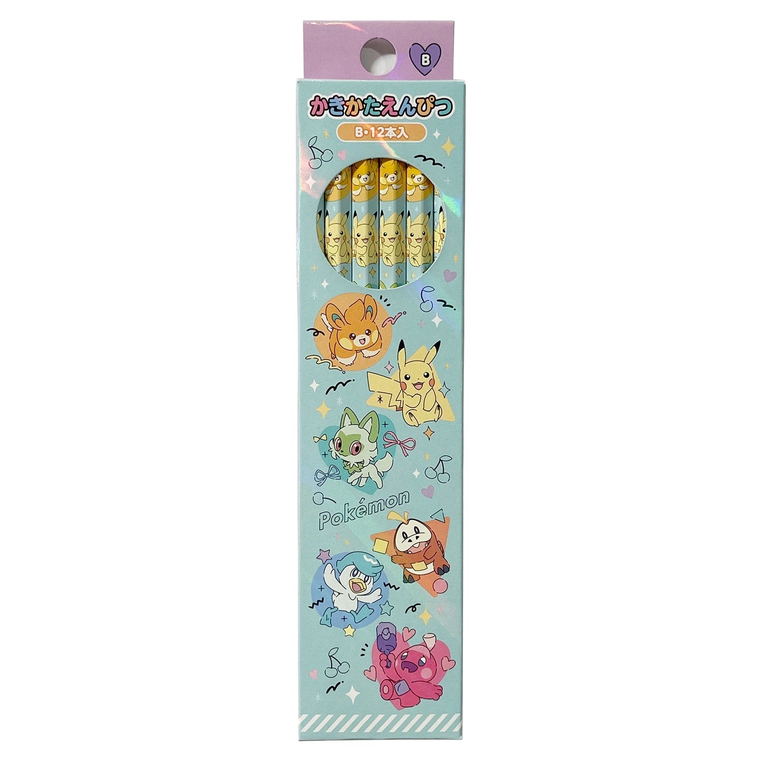 Kakikata Pencil B Colorful Pop Series from Japan, featuring a vibrant Pokemon character design
