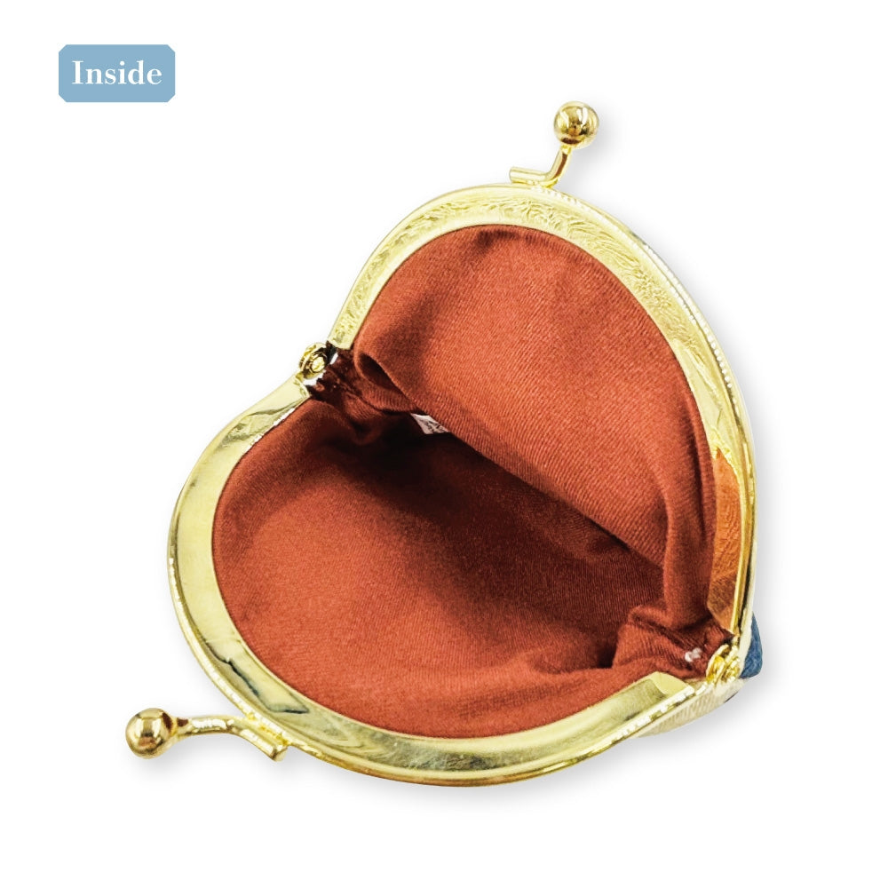 Clasp coin case Japanese pattern Hogeta
