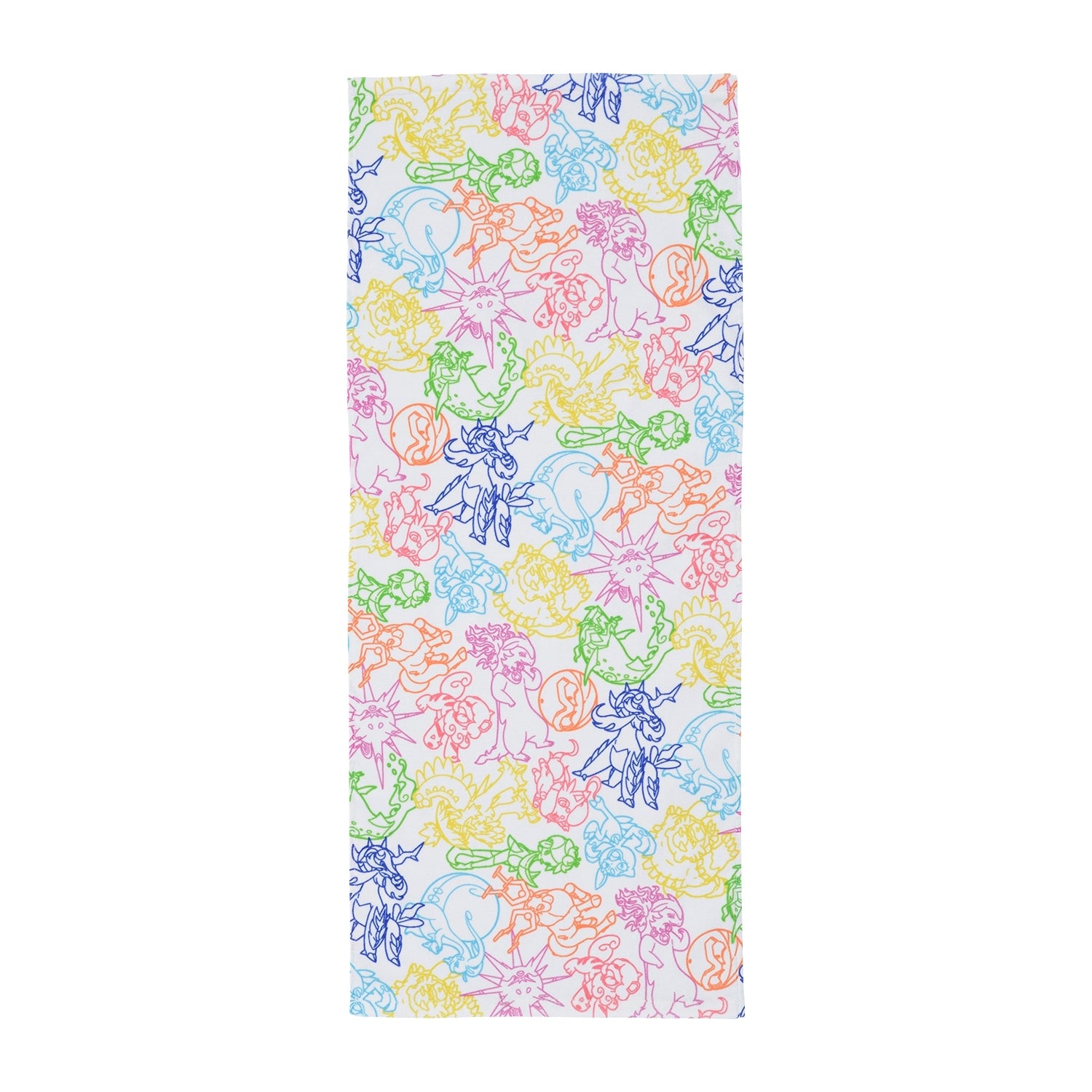Pokemon Face Towel Hisui Neon Color with vibrant design from Japan