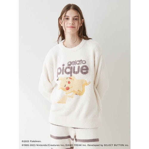 [gelato pique] Baby Moco Jacquard Pullover & Long Pants Set Ivory