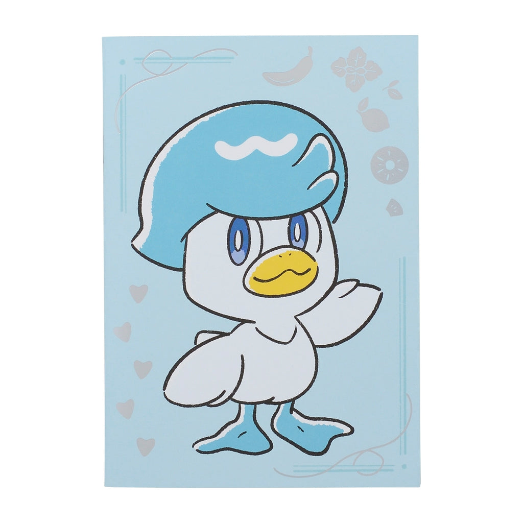 Pokemon A5 Note with Quaxly design from Japan